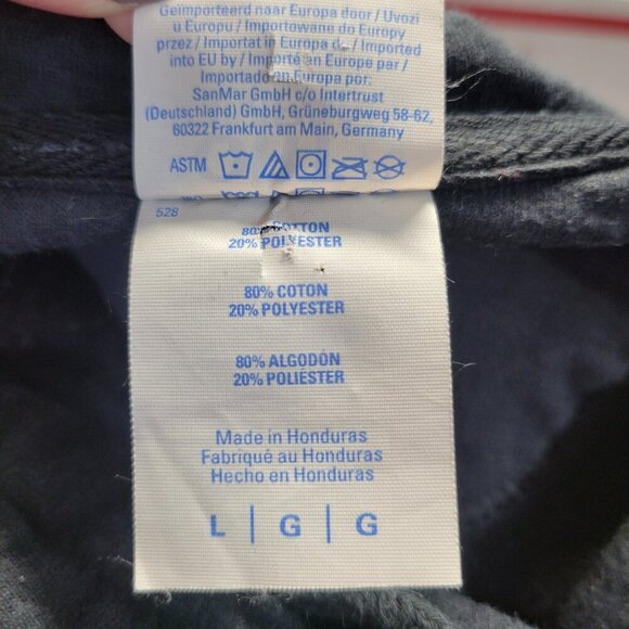 Port & Company Large Black "Best of 80's" Colorful Outlined Cassette Tape Hoodie - Picture 10 of 10